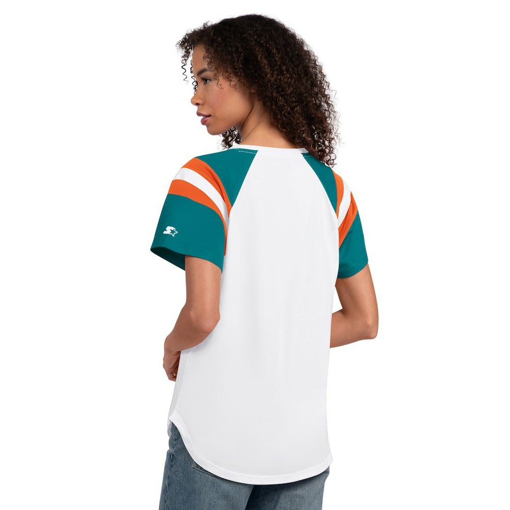 NFL Miami Dolphins Starter Women's Game On Notch Neck T-Shirt