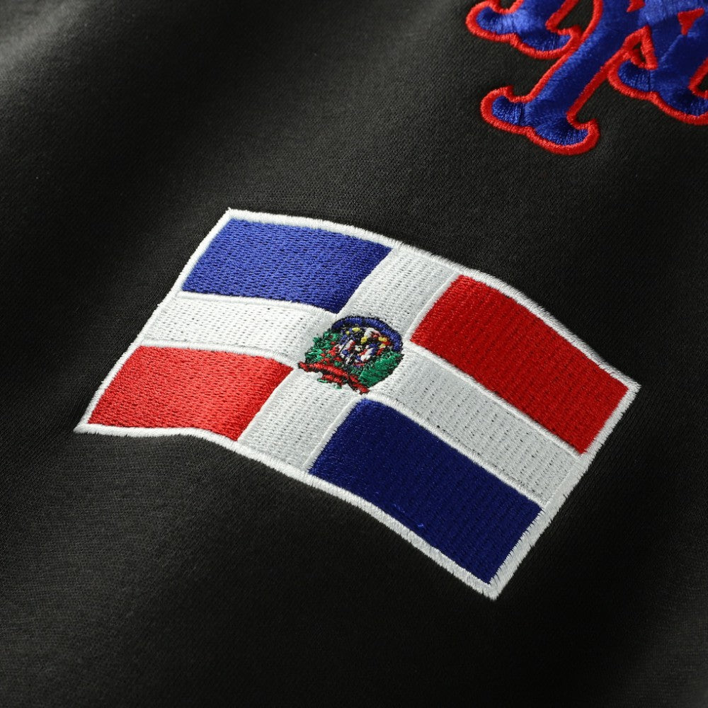 New York Mets Dominican Republic Country Flag Hoodie - Black | New Era
