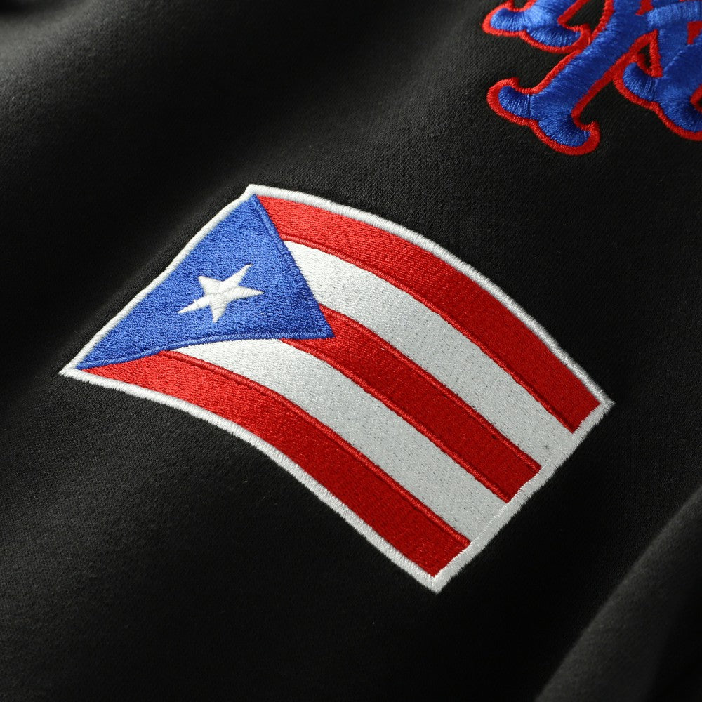 New York Mets Puerto Rico Country Flag Hoodie - Black | New Era