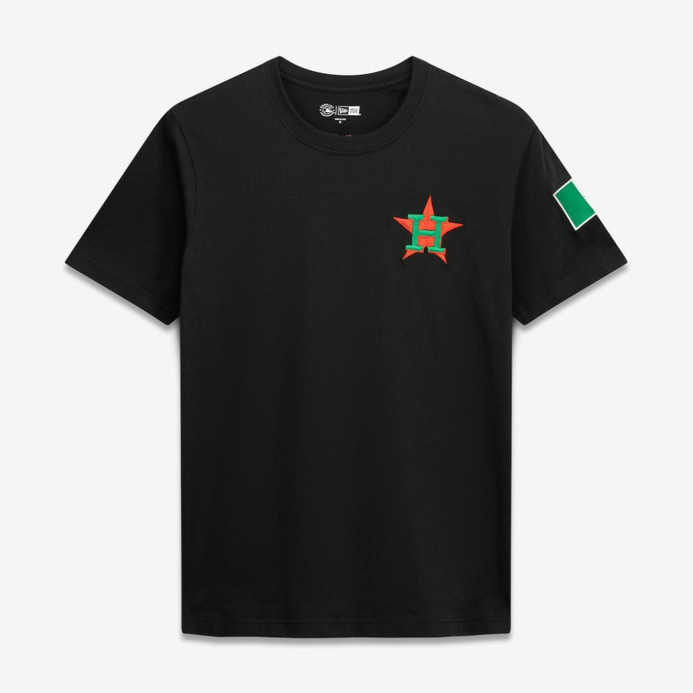 Houston Astros Mexico Country Flag T-Shirt - Black | New Era