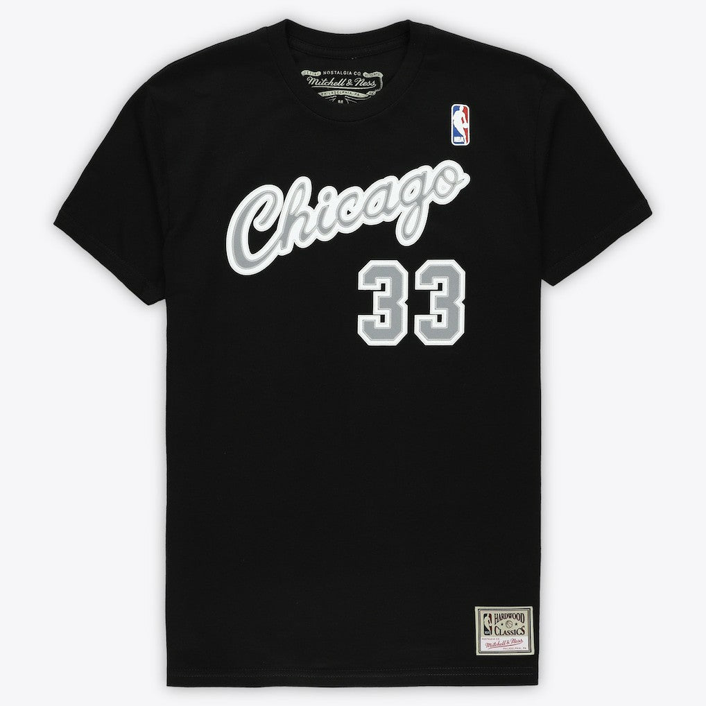 Scottie Pippen Chicago Bulls Unisex Hardwood Classics Reload 3.0 T-Shirt sale - Black | Mitchell & Ness online