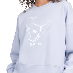 NFL Houston Texans Starter Women's Travel Pastels Boxy Fleece Sweatshirt