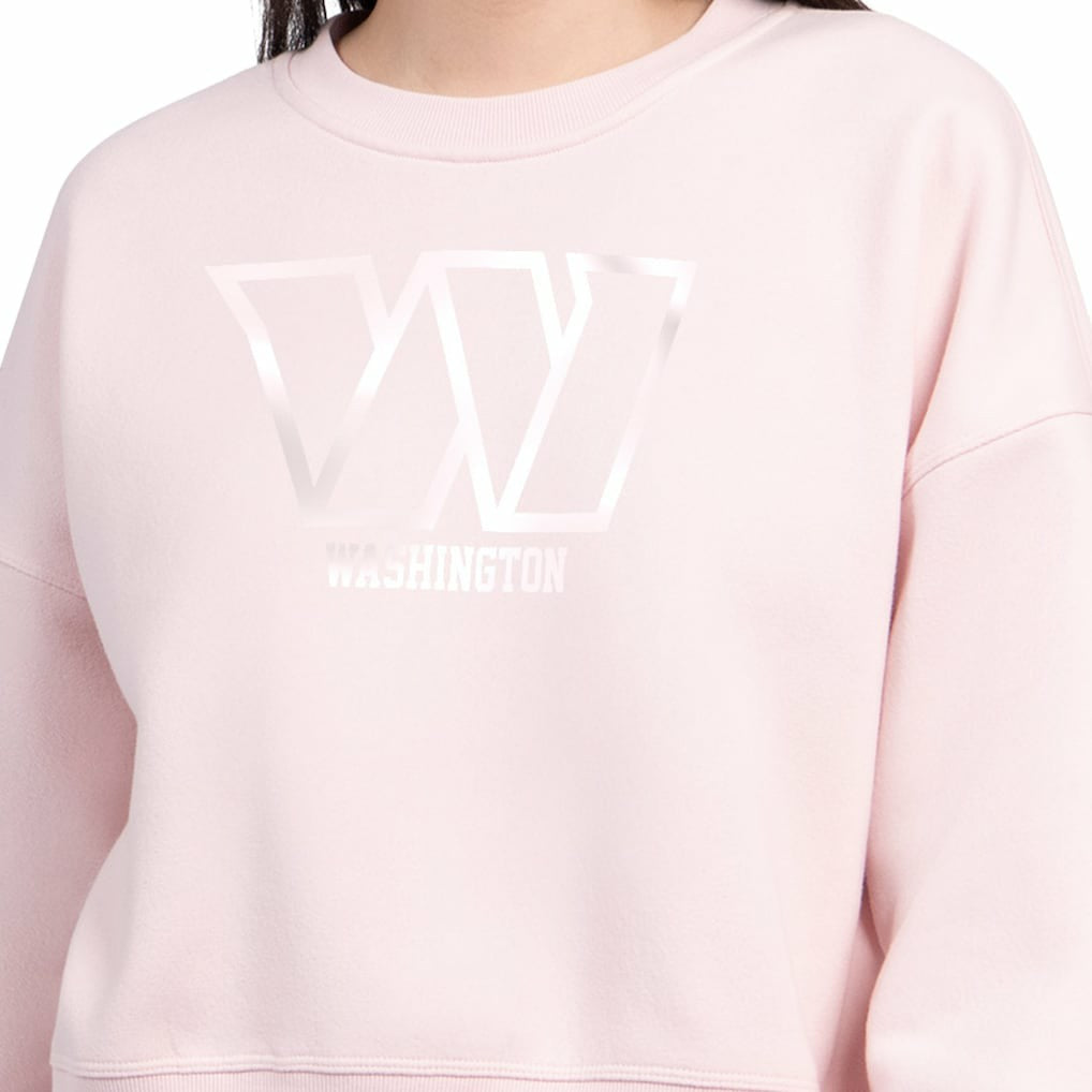 NFL Washington Commanders Starter Women's Travel Pastels Boxy Fleece Sweatshirt