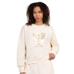 NFL Las Vegas Raiders Starter Women's Travel Pastels Boxy Fleece Sweatshirt