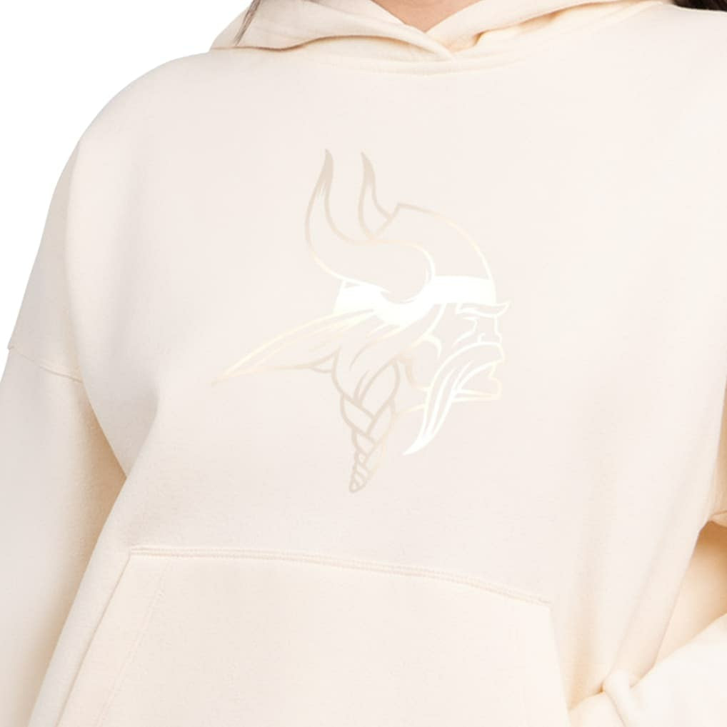 NFL Minnesota Vikings Starter Women's Pastels Relaxed Travel Hoodie