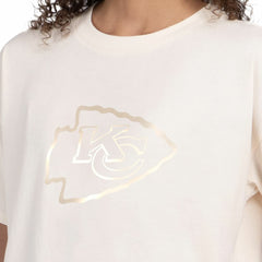 NFL Kansas City Chiefs Starter Women's Pastel Travel Boxy Cropped T-Shirt