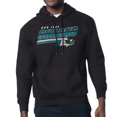 San Jose Sharks Starter Logo Push Fleece Hoodie