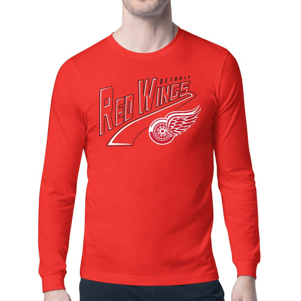 Detroit Red Wings Starter Modern Tailsweep Long Sleeve T-Shirt