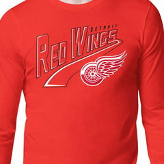 Detroit Red Wings Starter Modern Tailsweep Long Sleeve T-Shirt