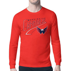 Washington Capitals Starter Modern Tailsweep Long Sleeve T-Shirt