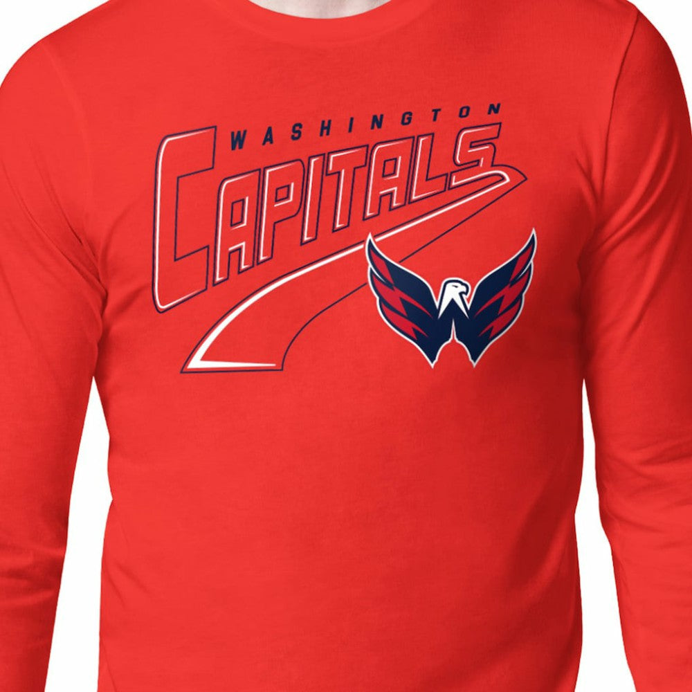 Washington Capitals Starter Modern Tailsweep Long Sleeve T-Shirt