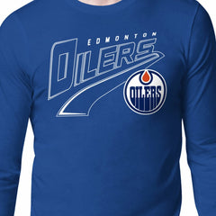 Edmonton Oilers Starter Modern Tailsweep Long Sleeve T-Shirt