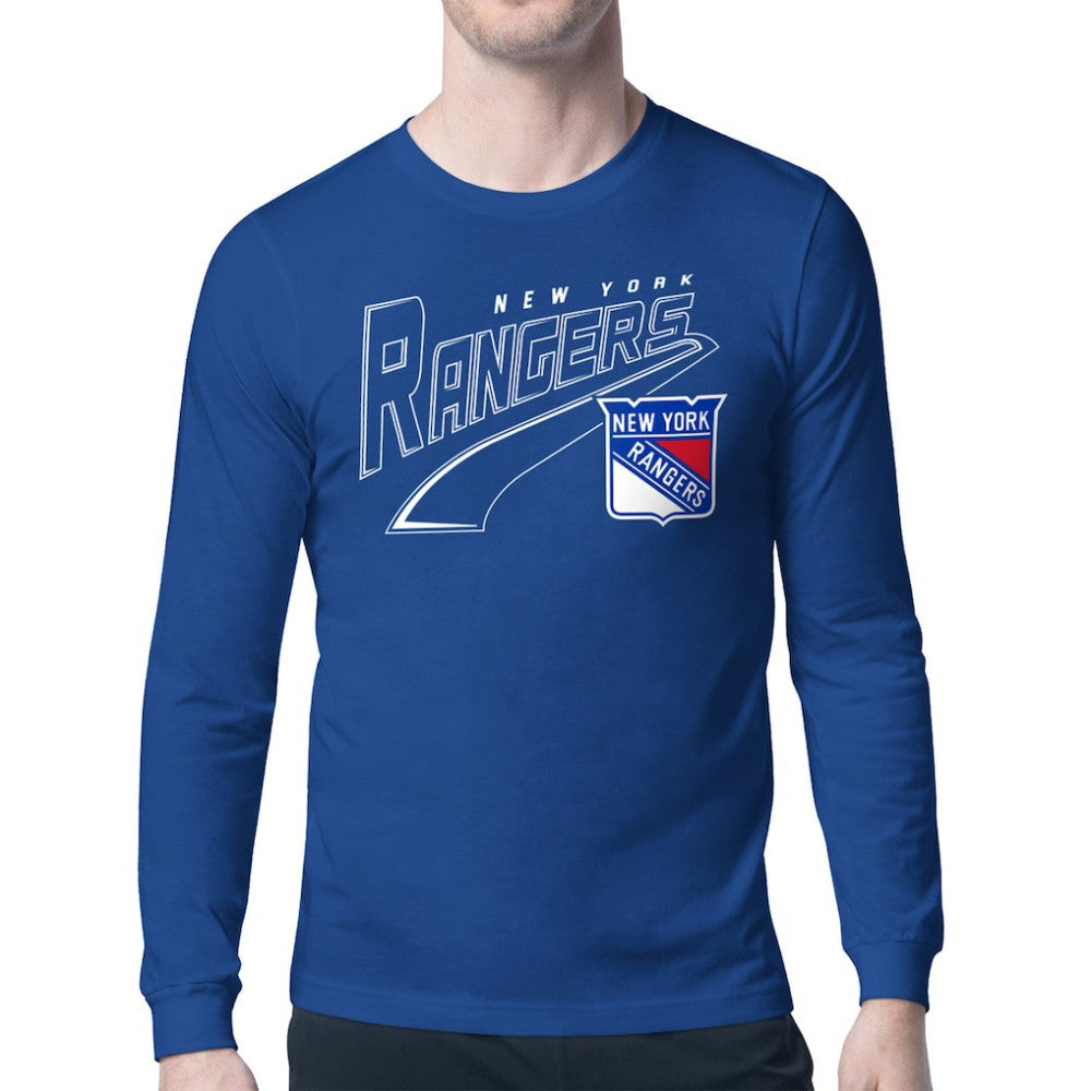 New York Rangers Starter Modern Tailsweep Long Sleeve T-Shirt