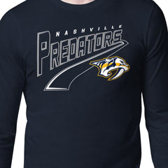 Nashville Predators Starter Modern Tailsweep Long Sleeve T-Shirt