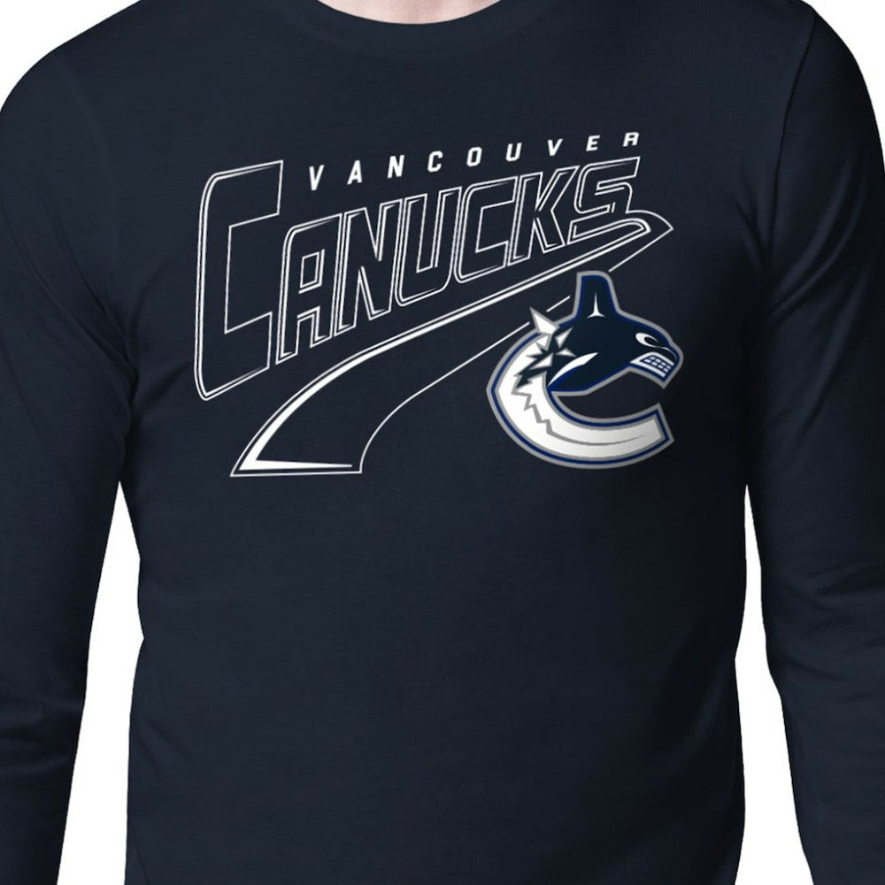 Vancouver Canucks Starter Modern Tailsweep Long Sleeve T-Shirt