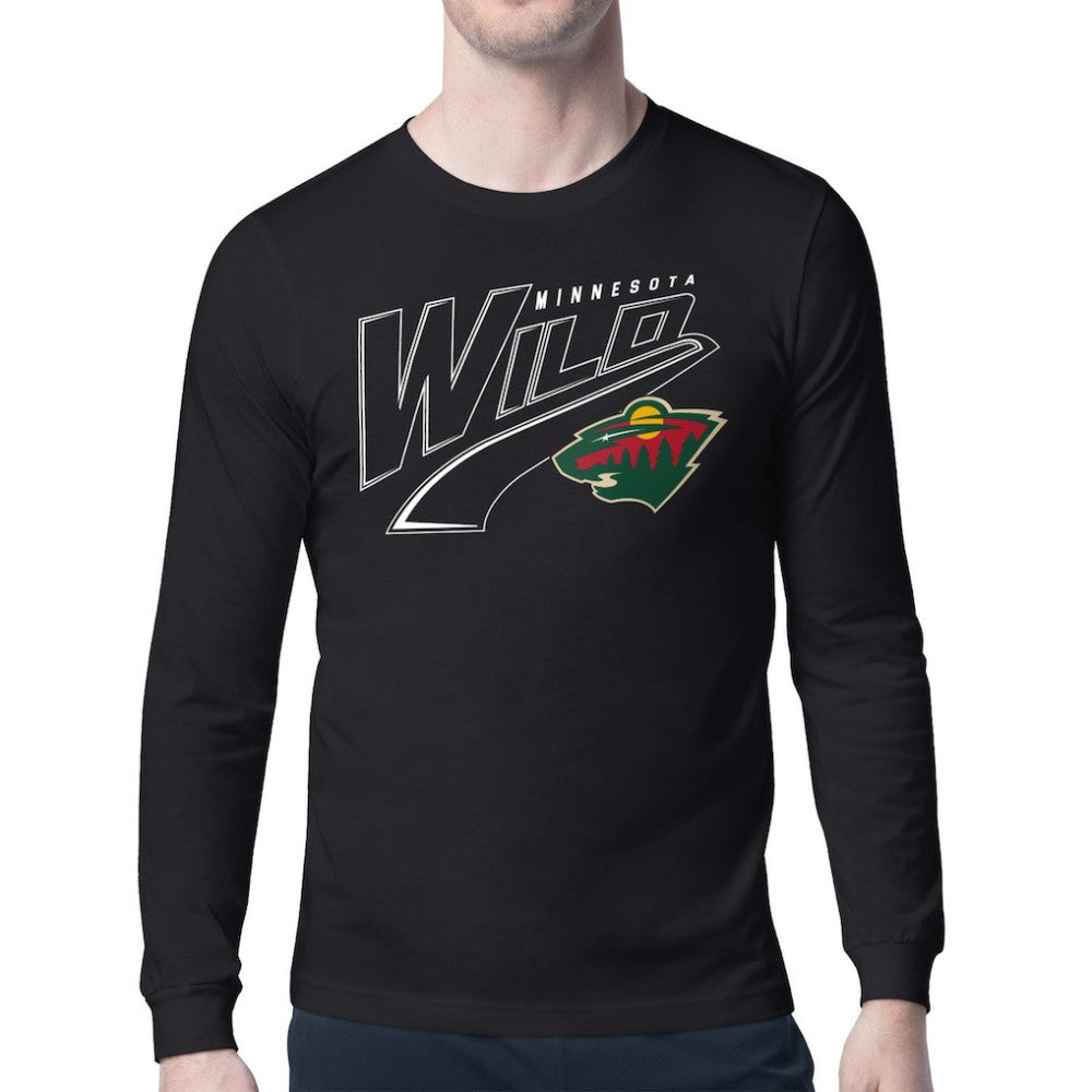 Minnesota Wild Starter Modern Tailsweep Long Sleeve T-Shirt