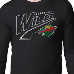 Minnesota Wild Starter Modern Tailsweep Long Sleeve T-Shirt
