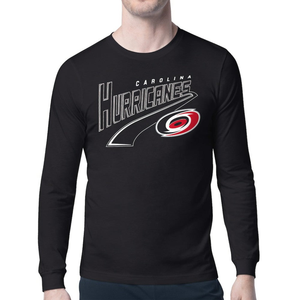 Carolina Hurricanes Starter Modern Tailsweep Long Sleeve T-Shirt