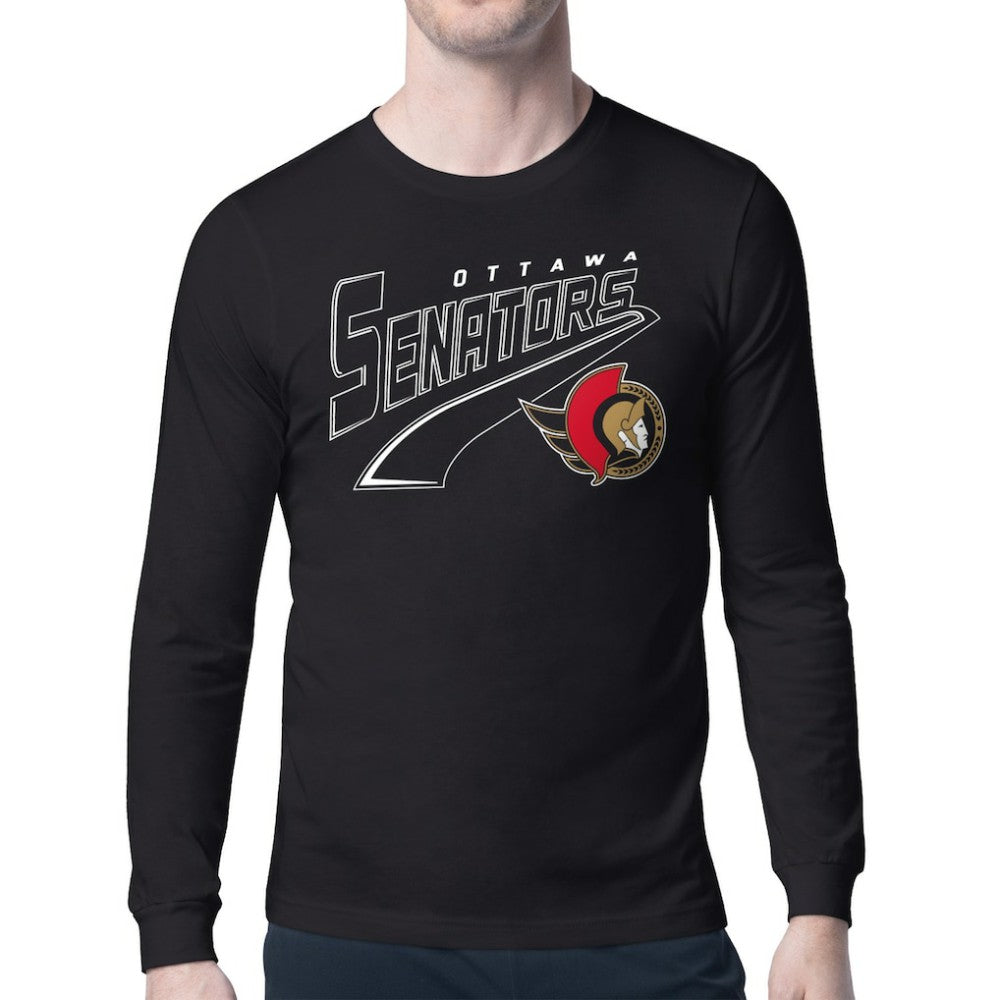 Ottawa Senators Starter Modern Tailsweep Long Sleeve T-Shirt