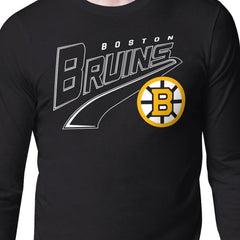 Boston Bruins Starter Modern Tailsweep Long Sleeve T-Shirt