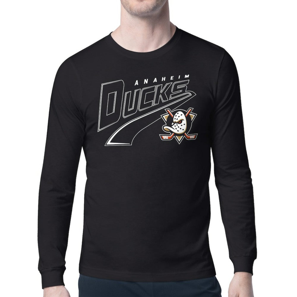 Anaheim Ducks Starter Modern Tailsweep Long Sleeve T-Shirt
