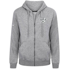 Houston Astros Levelwear Podium Chenille Logo Full-Zip Hoodie - Heather Gray