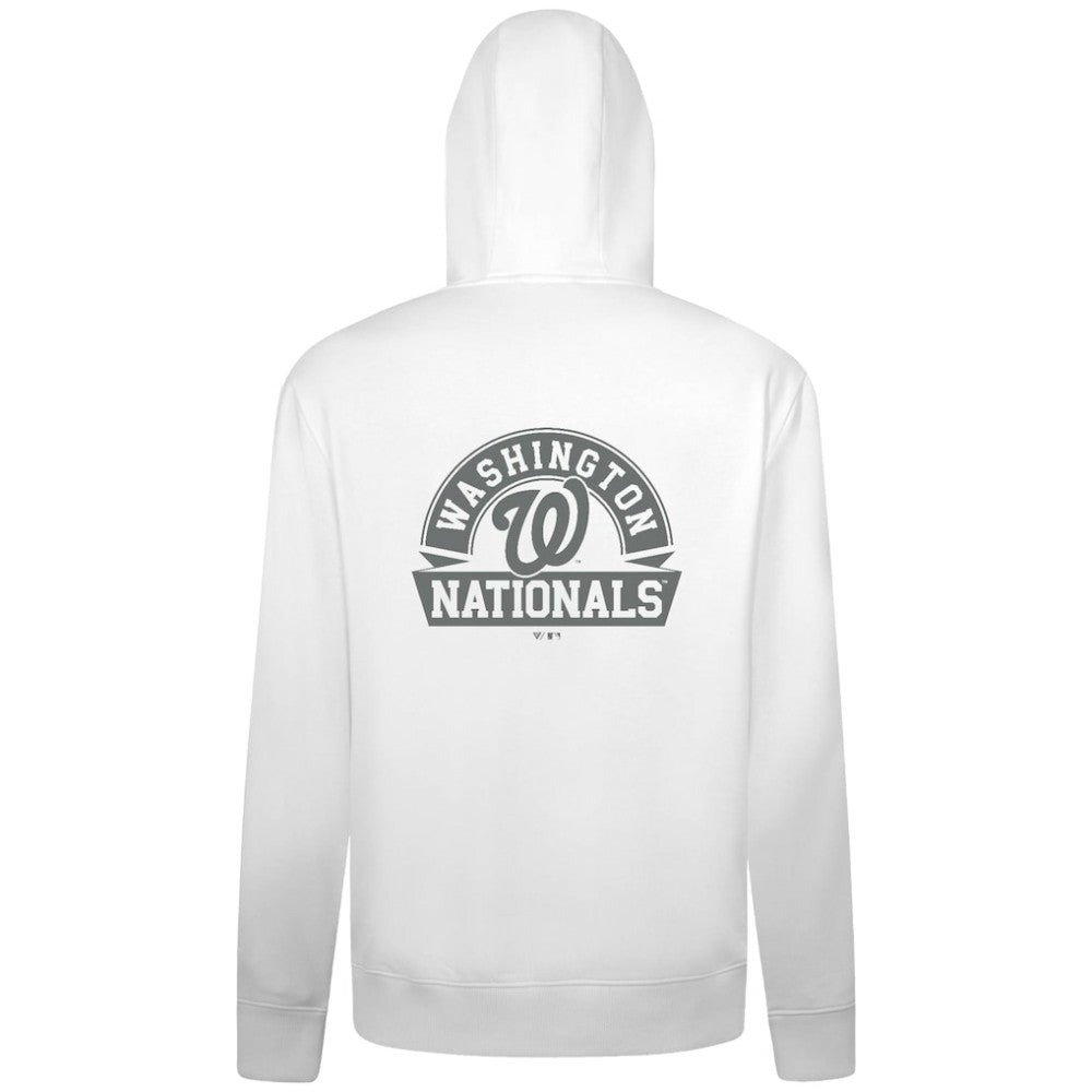 Washington Nationals Levelwear Podium Banner Arch Full-Zip Hoodie - White