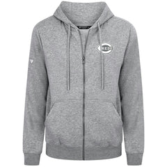 Cincinnati Reds Levelwear Podium Banner Arch Full-Zip Hoodie - Heather Gray