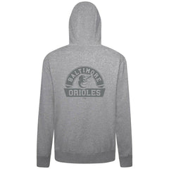 Baltimore Orioles Levelwear Podium Banner Arch Full-Zip Hoodie - Heather Gray