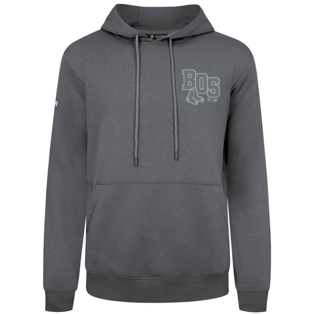 Boston Red Sox Levelwear Podium Grain Hoodie - Gray