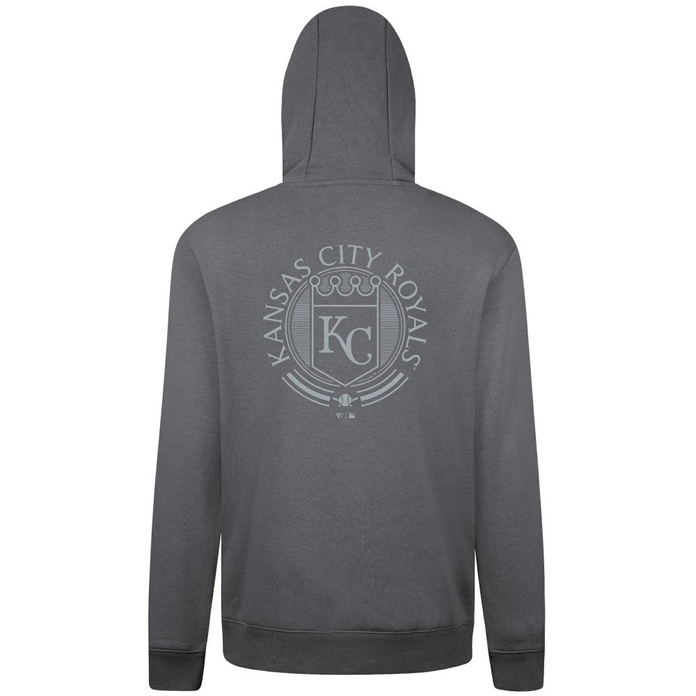 Kansas City Royals Levelwear Podium Grain Hoodie - Gray