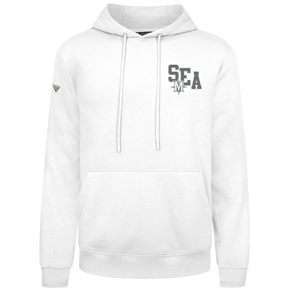 Seattle Mariners Levelwear Podium Grain Hoodie - White