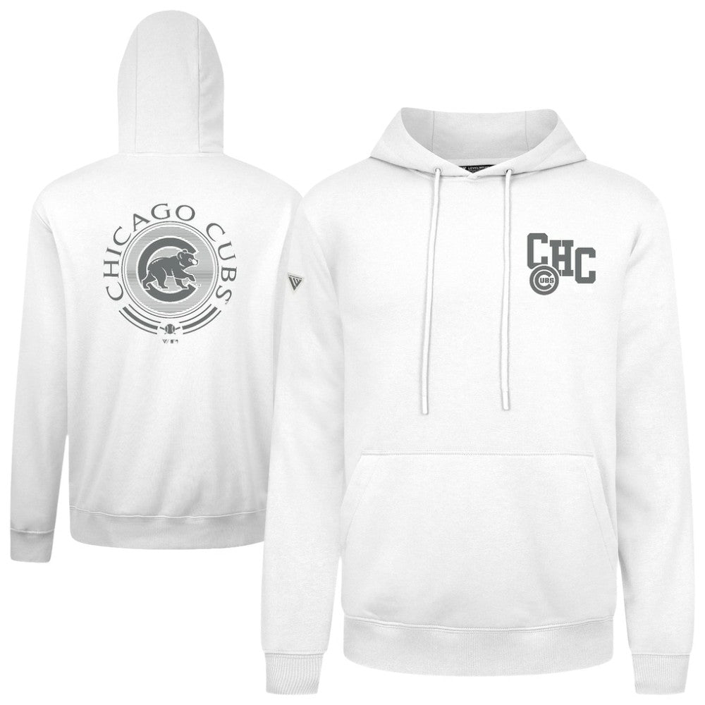 Chicago Cubs Levelwear Podium Grain Hoodie - White