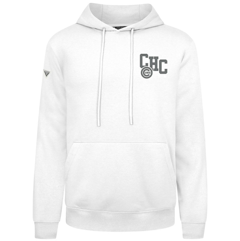 Chicago Cubs Levelwear Podium Grain Hoodie - White