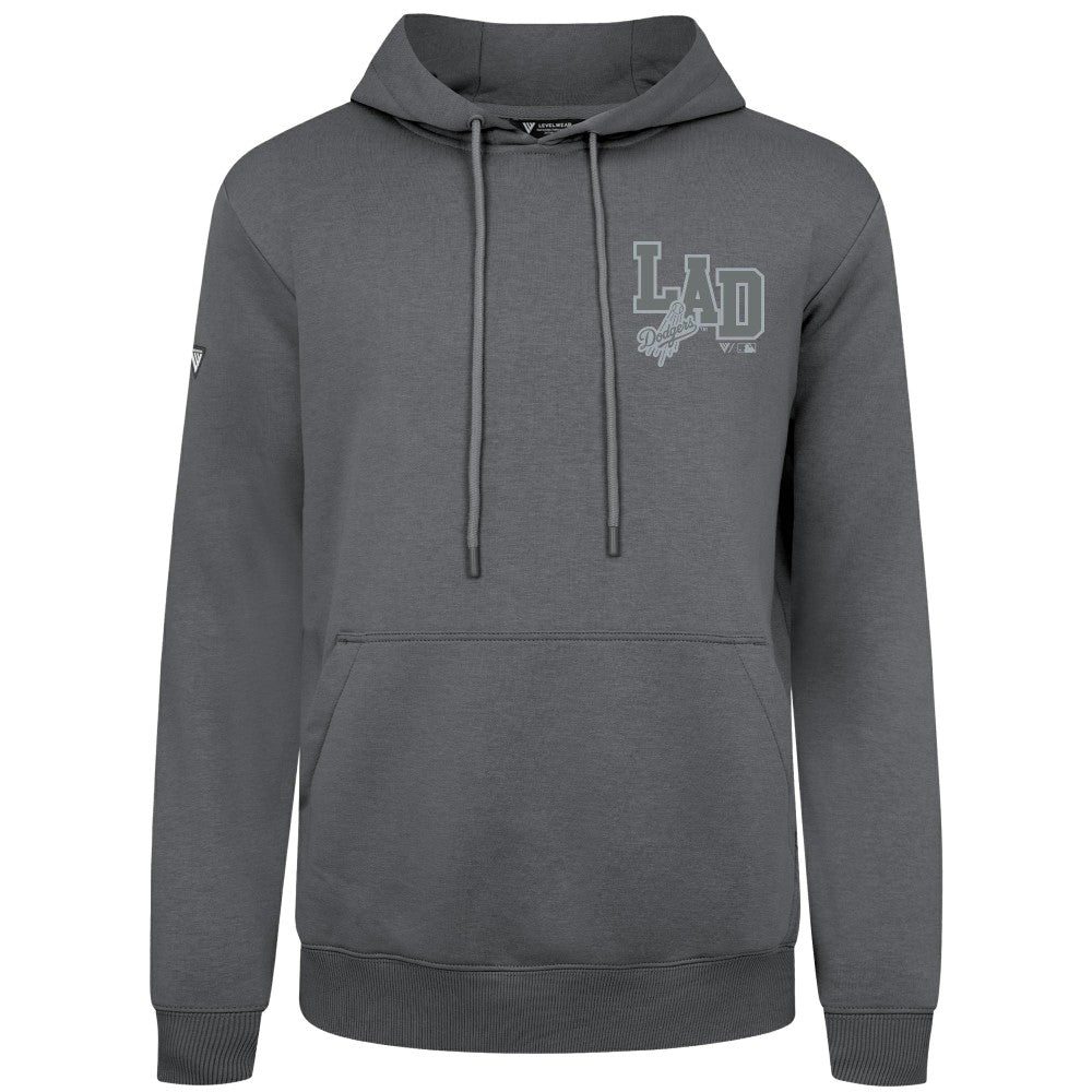 Los Angeles Dodgers Levelwear Podium Grain Hoodie - Gray