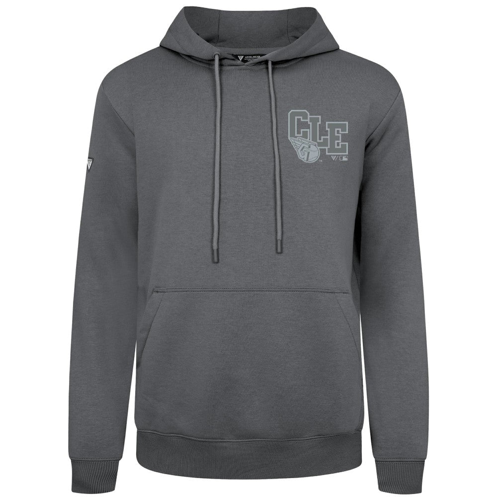 Cleveland Guardians Levelwear Podium Grain Hoodie - Gray