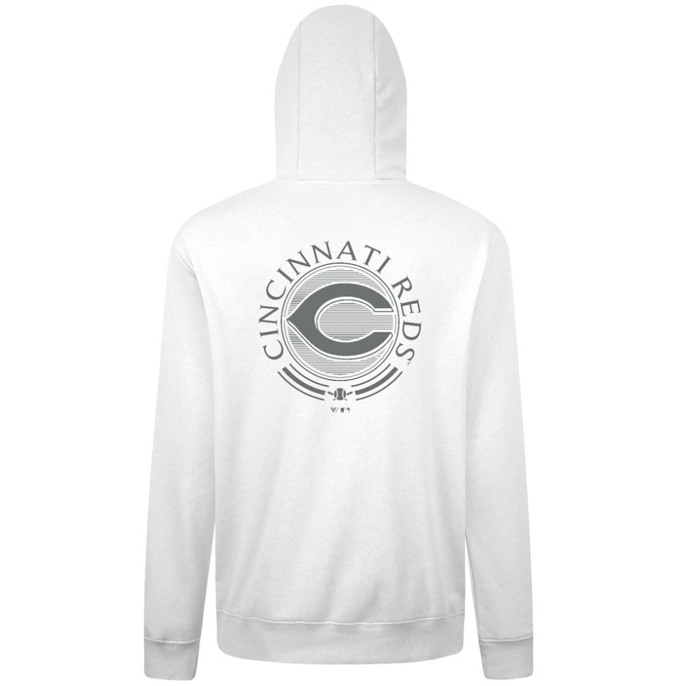 Cincinnati Reds Levelwear Podium Grain Hoodie - White