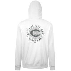 Cincinnati Reds Levelwear Podium Grain Hoodie - White