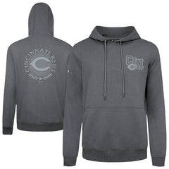 Cincinnati Reds Levelwear Podium Grain Hoodie - Gray