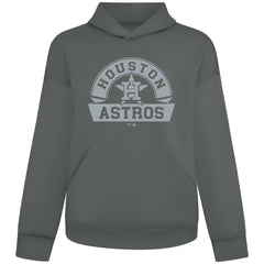 Houston Astros Levelwear Luxe Signature Banner Arch Tri-Blend Hoodie - Gray