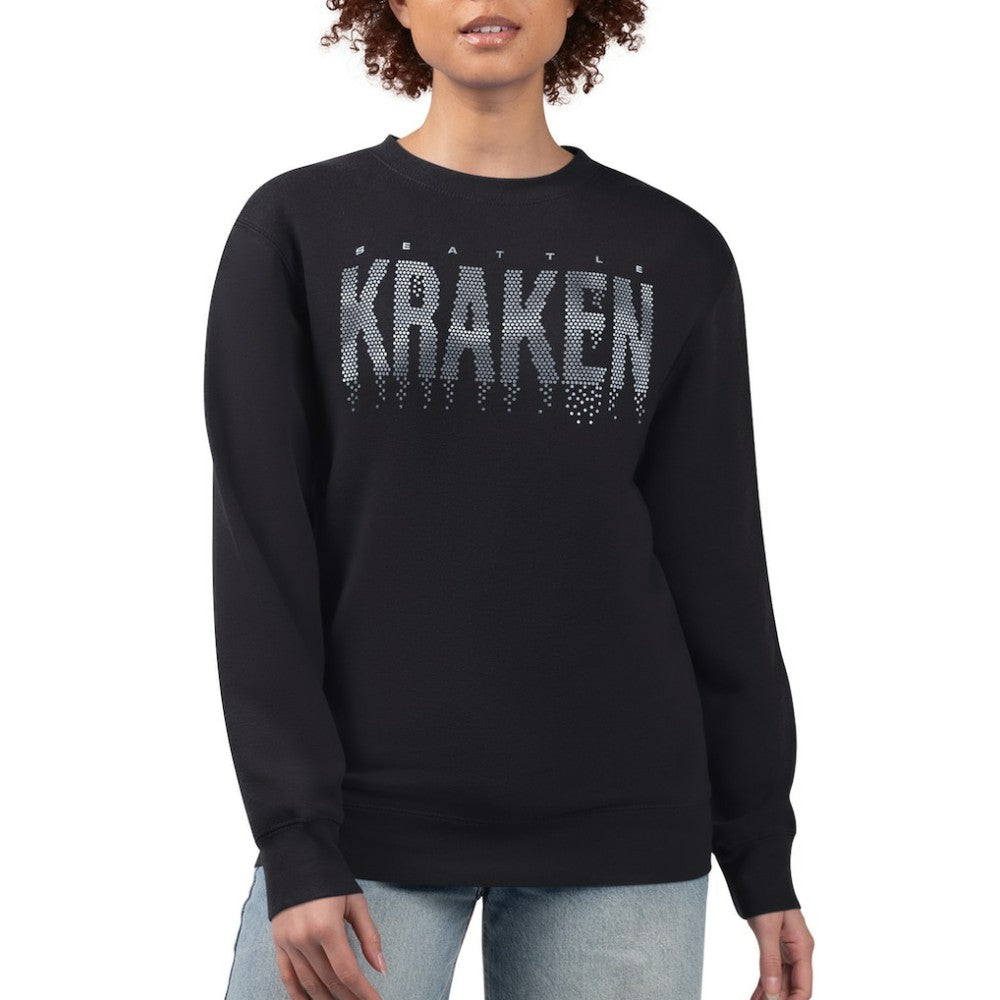 Seattle Kraken G-III 4Her by Carl Banks Women's Metallic Drop Printed Fleece Sweatshirt