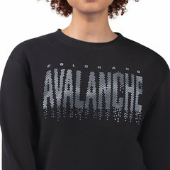 Colorado Avalanche G-III 4Her by Carl Banks Women's Metallic Drop Printed Fleece Sweatshirt