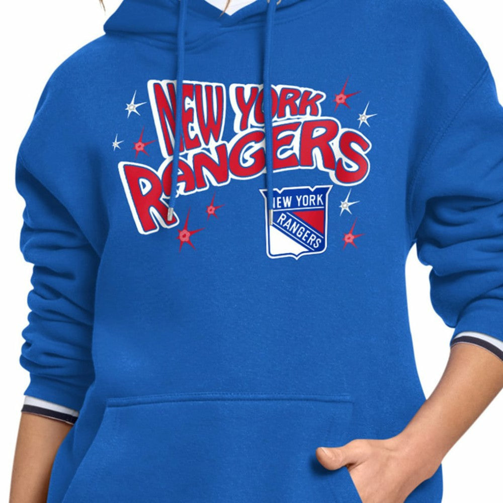New York Rangers Starter Women's Fireworks Fleece Hoodie
