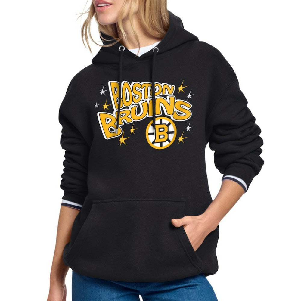 Boston Bruins Starter Women's Fireworks Fleece Hoodie