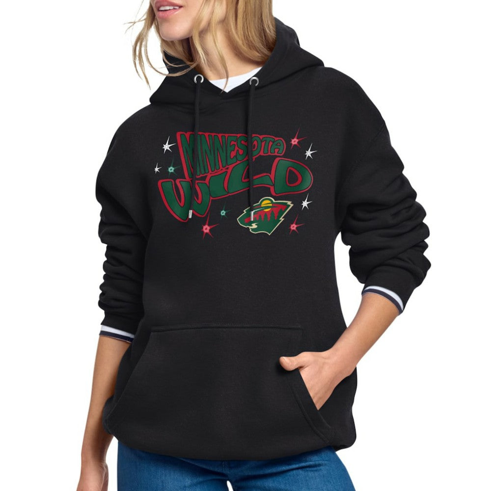 Minnesota Wild Starter Women's Fireworks Fleece Hoodie