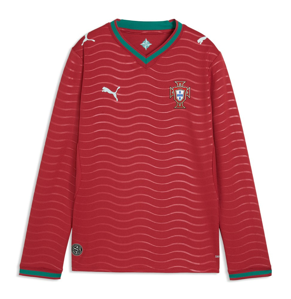 Portugal National Team Youth 2026 Home Replica Long Sleeve Jersey / Soccer On sale