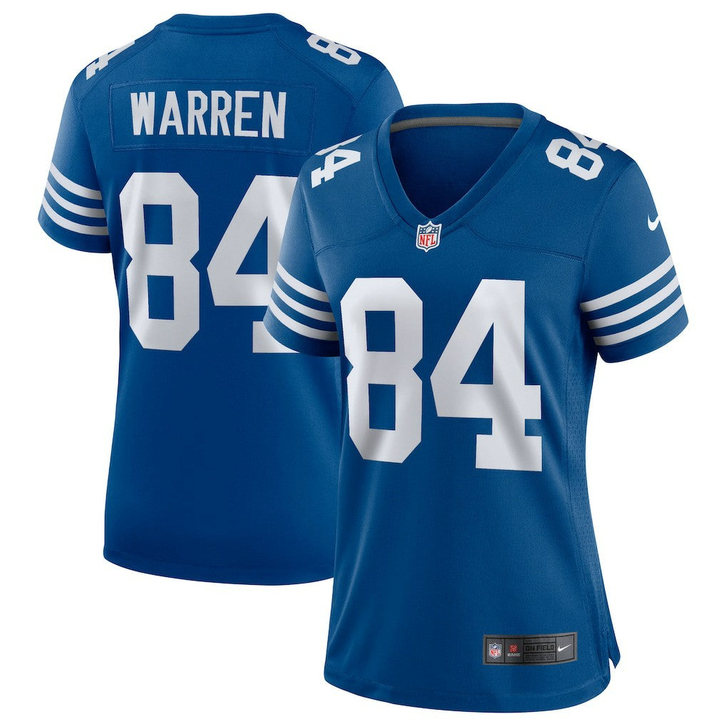 NFL Indianapolis Colts Tyler Warren  Women's Alternate Game Jersey