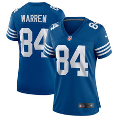 NFL Indianapolis Colts Tyler Warren  Women's Alternate Game Jersey