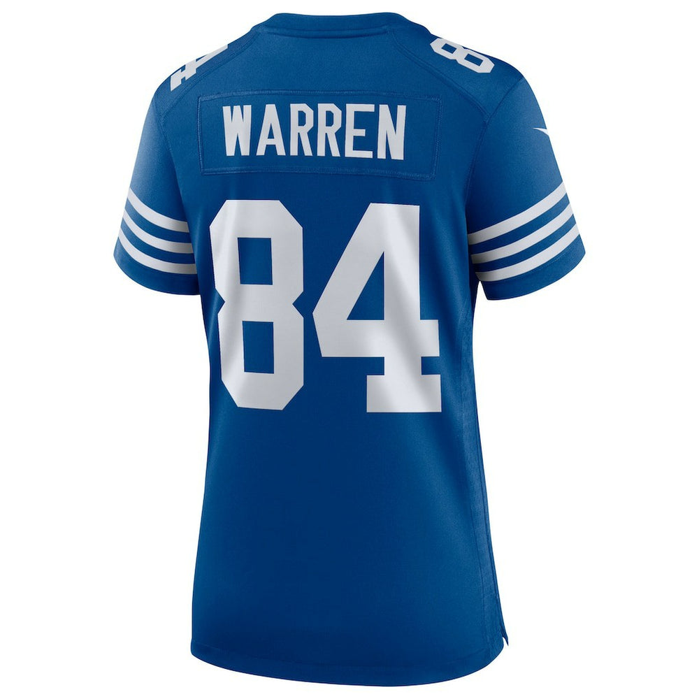 NFL Indianapolis Colts Tyler Warren  Women's Alternate Game Jersey