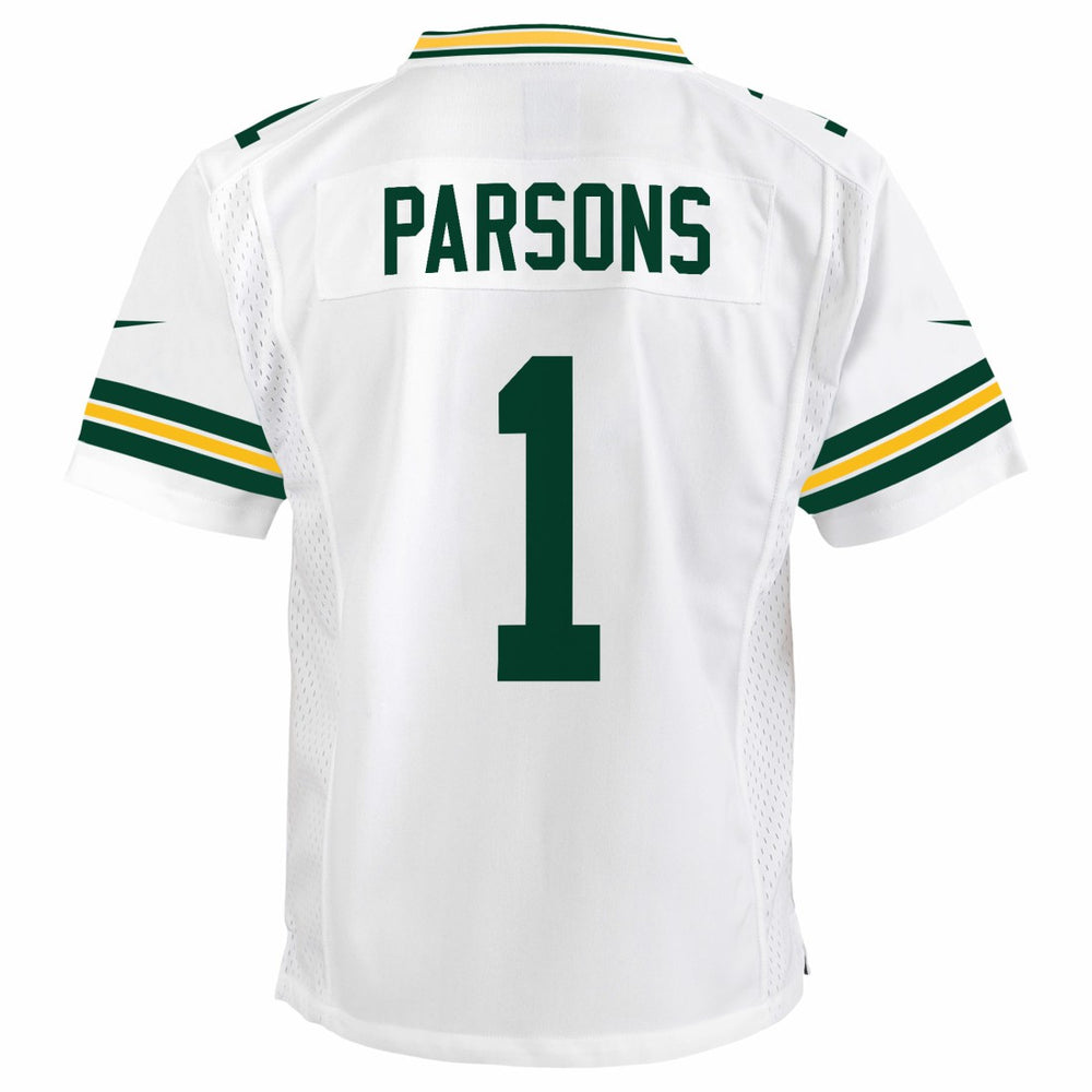 NFL Green Bay Packers Micah Parsons  Youth White Game Jersey